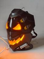 Overwatch Ana Ghoul Glowing Mask Smile Design Cosplay Prop Helmet