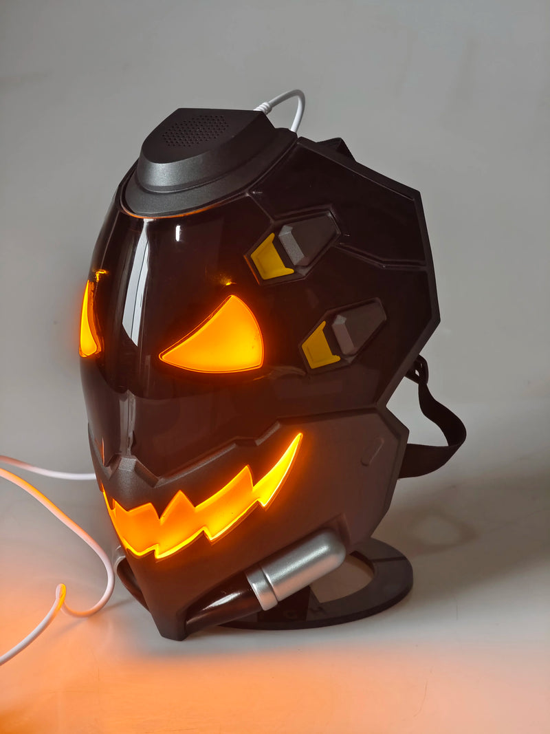 Overwatch Ana Ghoul Glowing Mask Smile Design Cosplay Prop Helmet