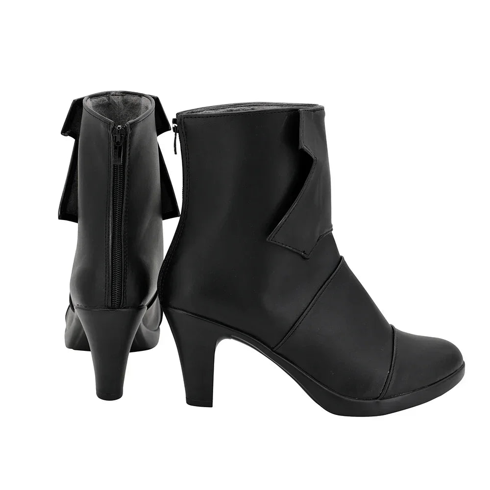 Arknights Matoimaru Cosplay Boots Black High Heel Shoes