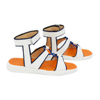 Naruto Uzumaki Cosplay Sandals Anime Orange Ninja Shoes Custom Made