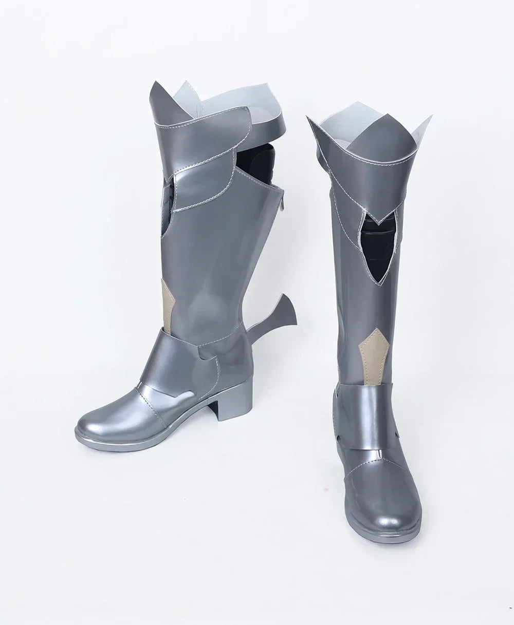 Fate Grand Order Tristan Cosplay Boots Silver Shoes Custom Made