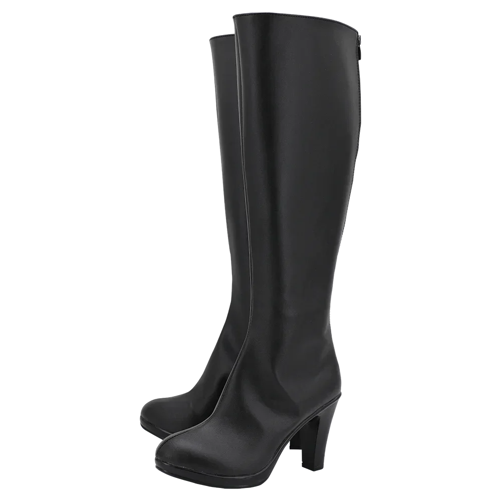 LOL KDA Group Evelynn Kaisa Akali Cosplay Boots Black Shoes