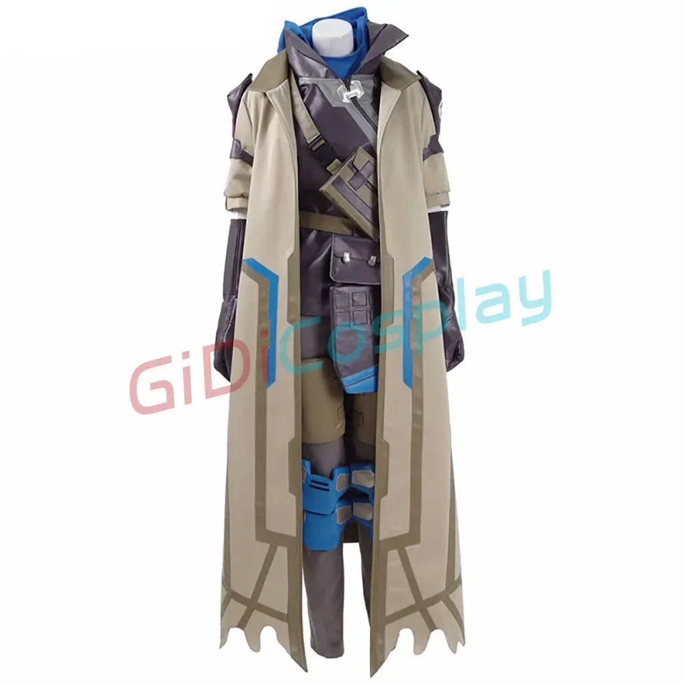 Overwatch Ana Cosplay Costume Custom Made Full Set