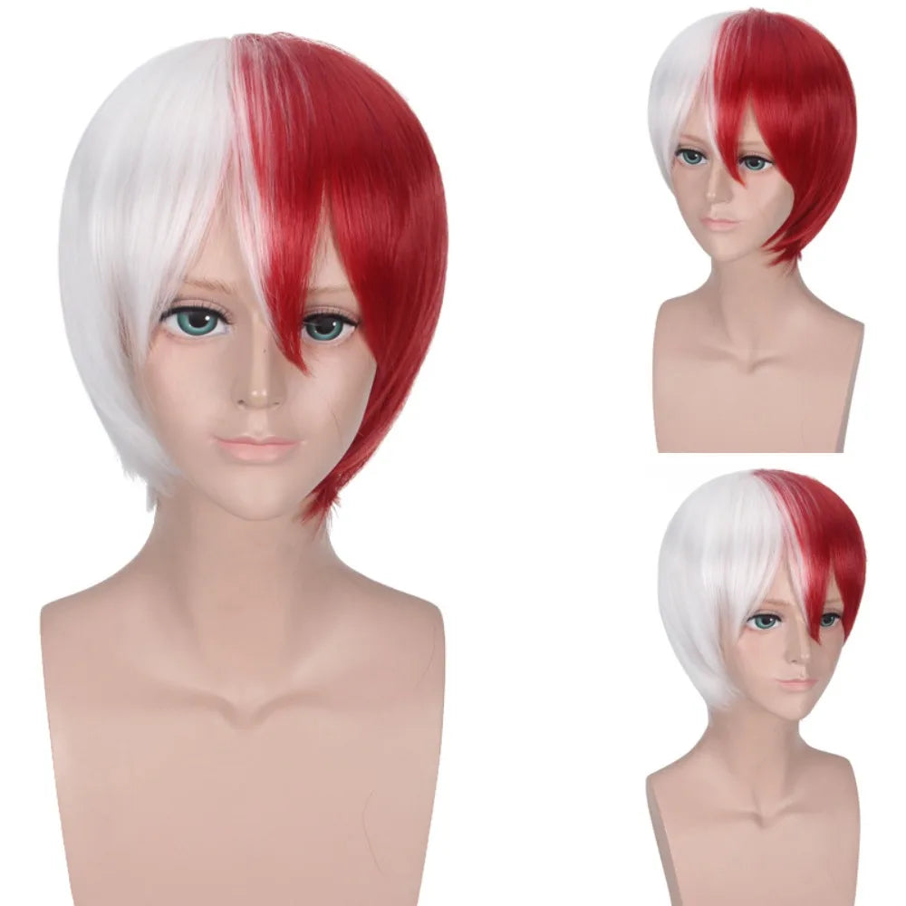 My Hero Academia Cosplay Wig Set for Shoto Todoroki Aizawa Tsuyu Asui Himiko Toga Character Costume Hair