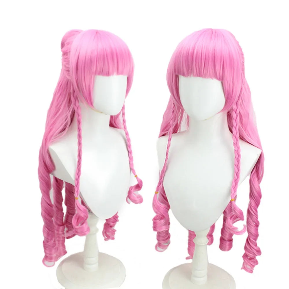 One Piece Perona Cosplay Wig Ghost Princess Pink Wavy Hair