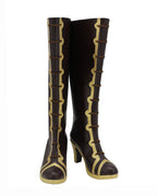 Game WOW Jaina Proudmoore Cosplay Boots Brown Shoes
