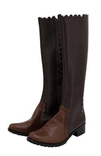 Final Fantasy 10 Lenne Cosplay Boots Brown Shoes
