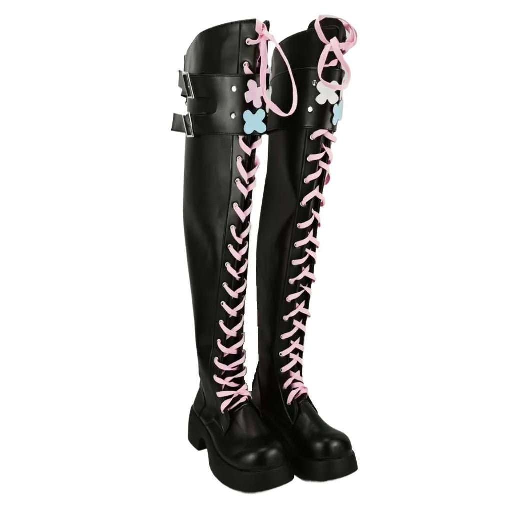 Bottes de cosplay Arknights Lemuen, chaussures sur mesure toutes tailles 