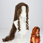Final Fantasy VII Aerith Cosplay Wig Remake Version Hair