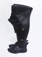 Final Fantasy XIV FF14 Dark Knight Paladin Cosplay Boots Black Shoes
