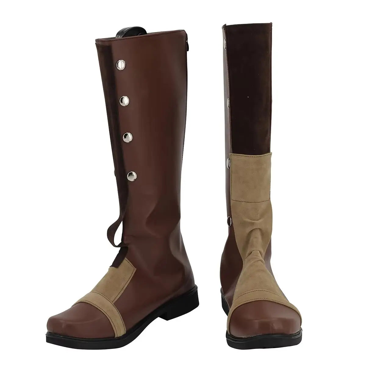LOL Arcane Silco Cosplay Boots Brown Shoes