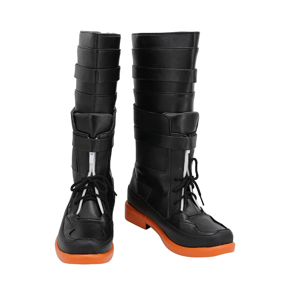 Arknights Hung Cosplay Boots Black Shoes