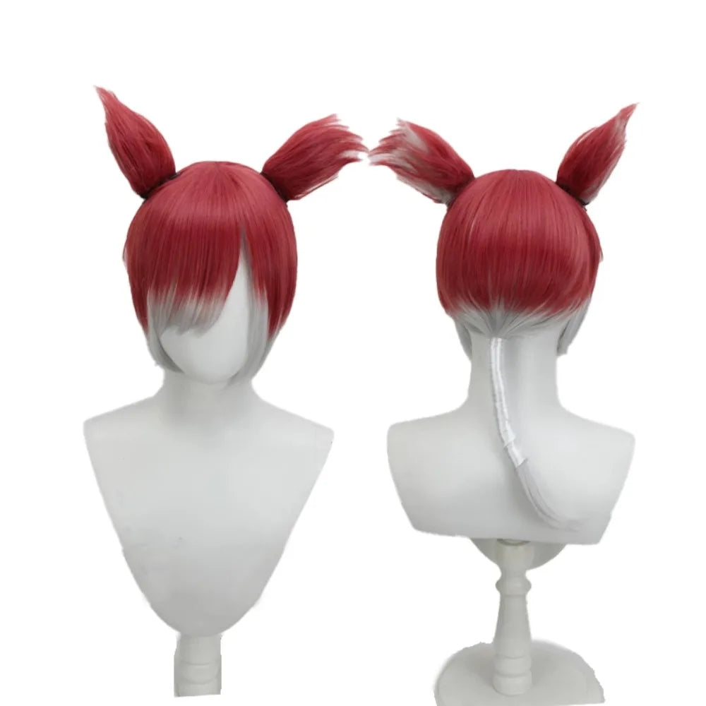 Final Fantasy XIV FF14 Crystal Exarch Gradient Cosplay Wig with Ears