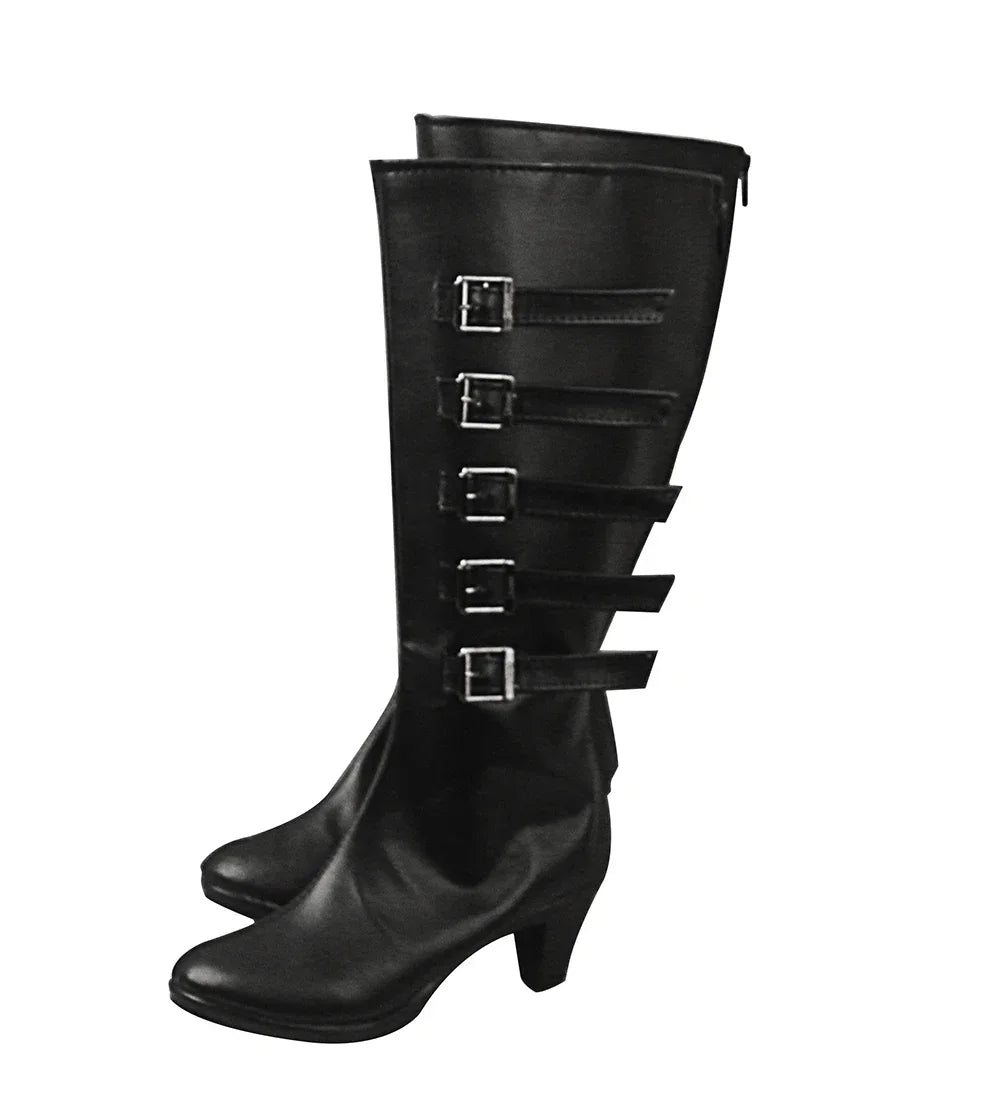 Arknights Specter Cosplay Boots Black High Heel Shoes