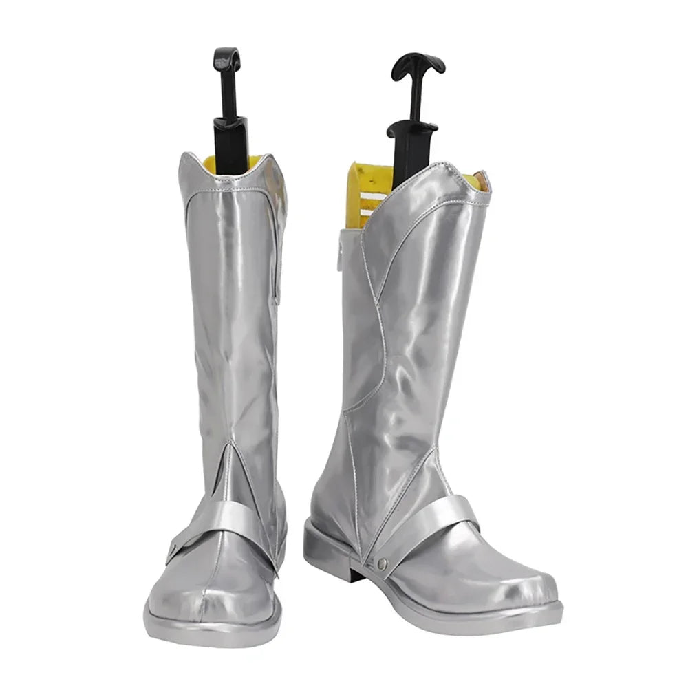 Sword Art Online Alicization Eugeo Cosplay Boots Silver Shoes