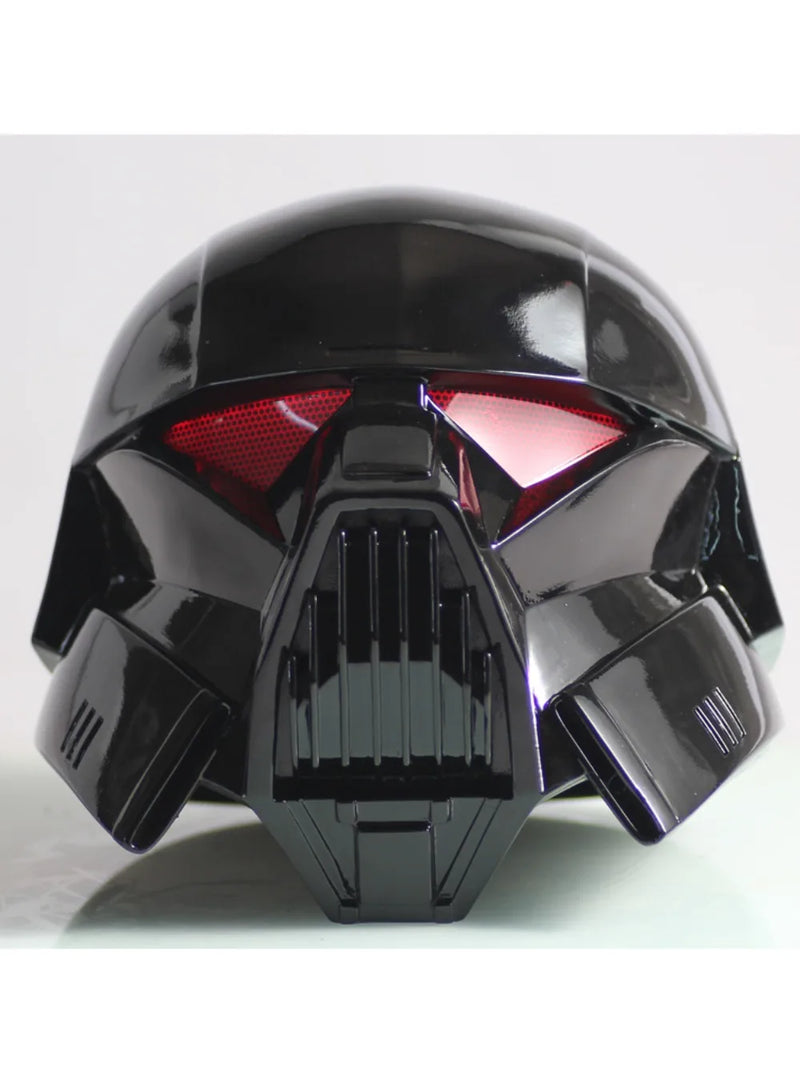 Star Wars Glowing Dark Trooper Helmet Din Djarin Black Knight Cosplay Mask Prop | MiDicosplay