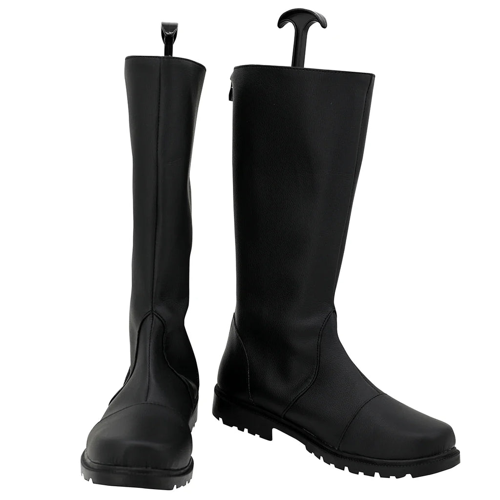 Star Wars Jedi Luke Cosplay Boots Black Shoes