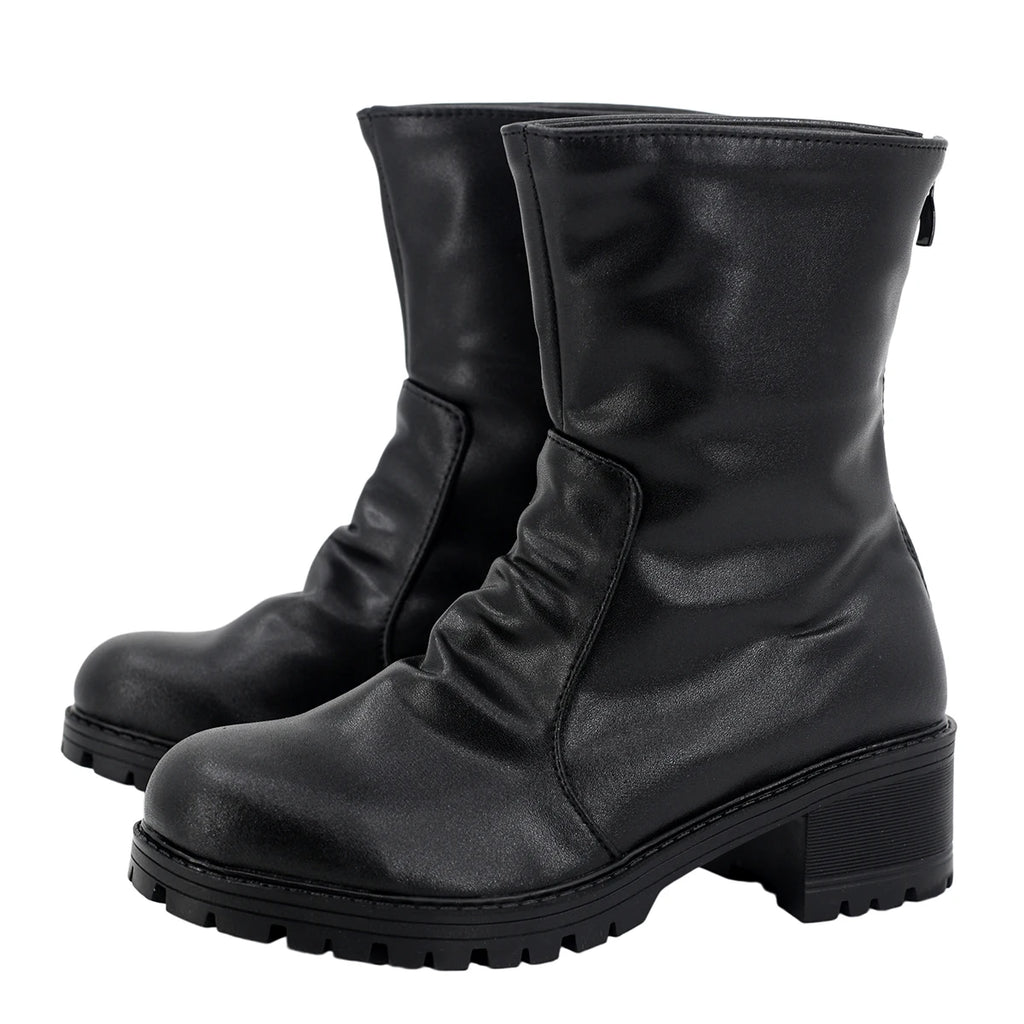 Final Fantasy XIV Little Ladies Day Cosplay Shoes Black Boots