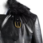 Resident Evil Biohazard Leon Kennedy Cosplay Costume Leather Jacket & Pants Full Set