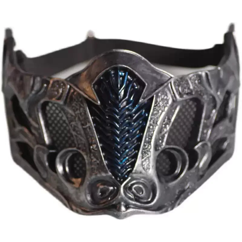 Mortal Kombat Scorpion Sub-Zero Half Face Mask Adjustable Cosplay Prop