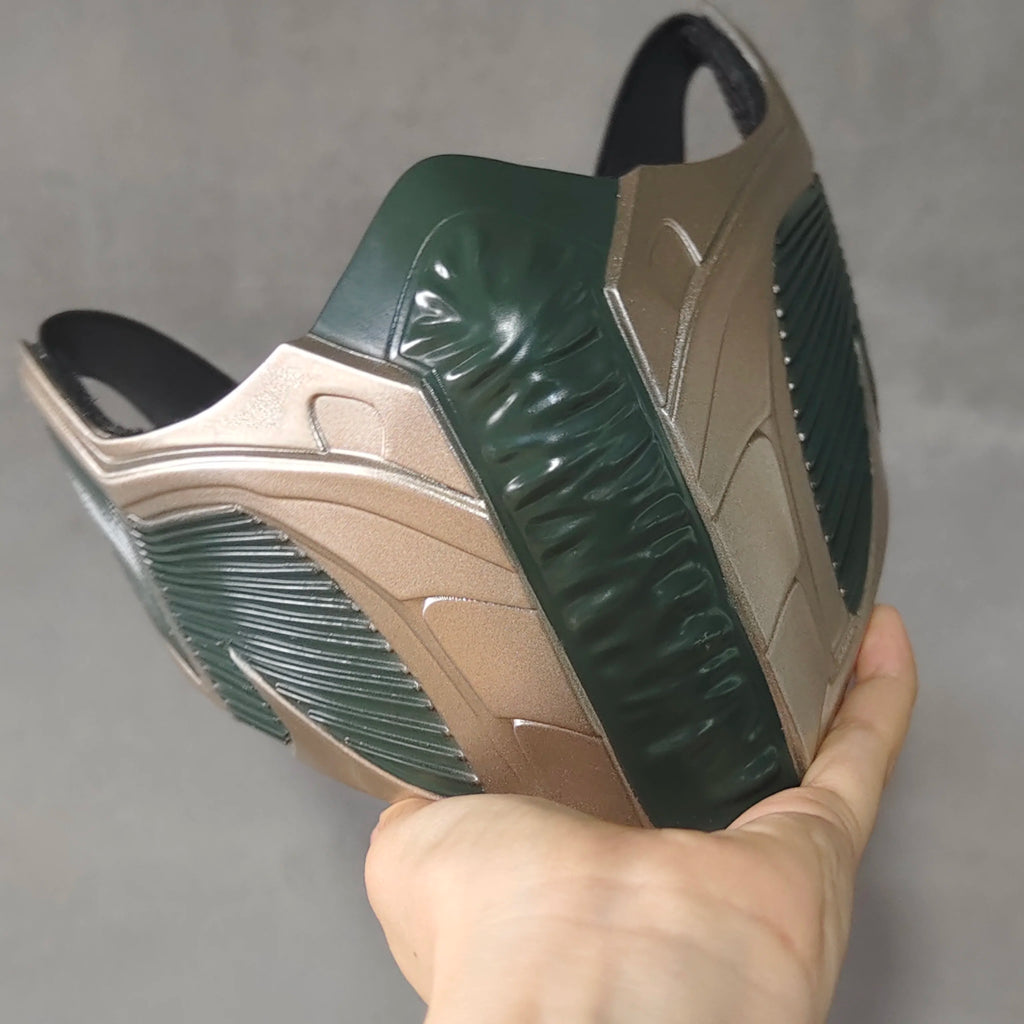 Mortal Kombat Jade Fiberglass Half Face Mask Durable Green Warrior Cosplay Prop