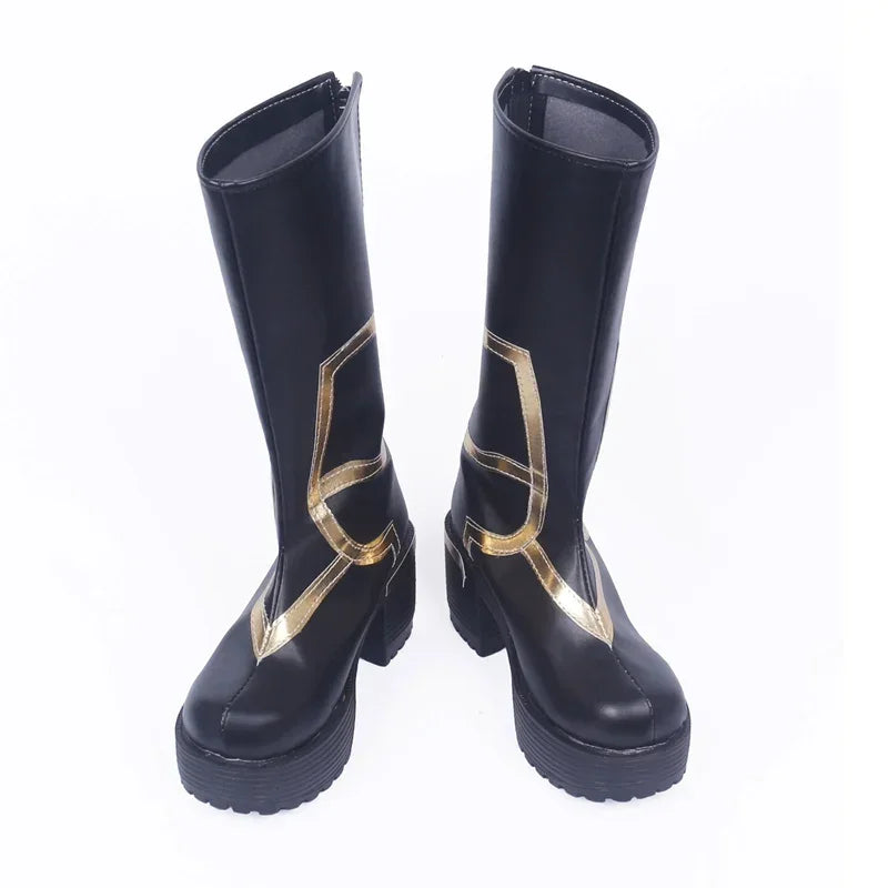 Fate Grand Order FGO Caster Merlin Cosplay Boots High Heel Shoes