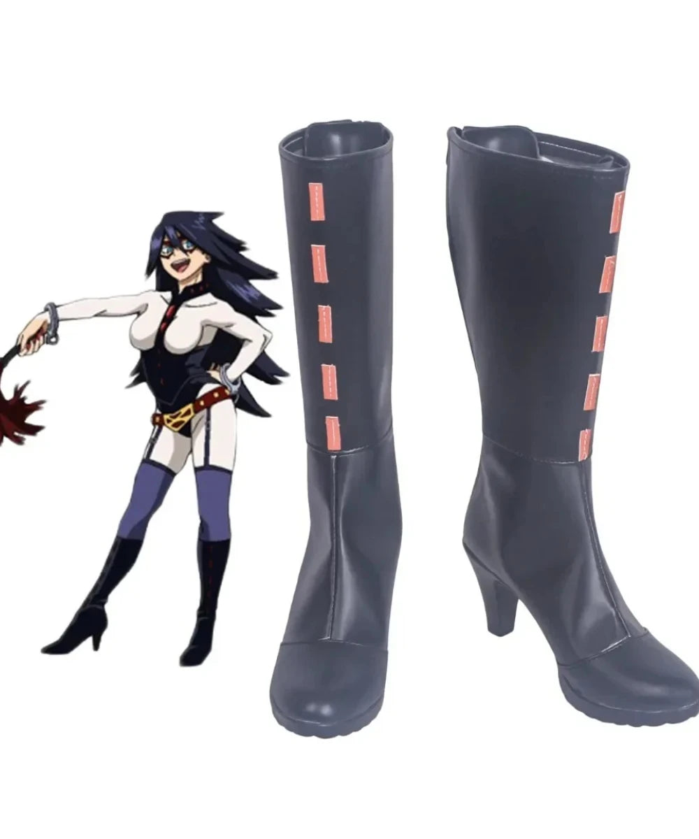 My Hero Academia Midnight Nemuri Kayama Cosplay Boots Black Shoes