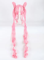 Perruque rose style cosplay Sailor Moon Dark Lady Chibiusa, cheveux d'anime 