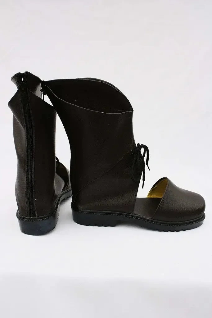 Final Fantasy XIII Noel Cosplay Shoes Black Boots Custom Made