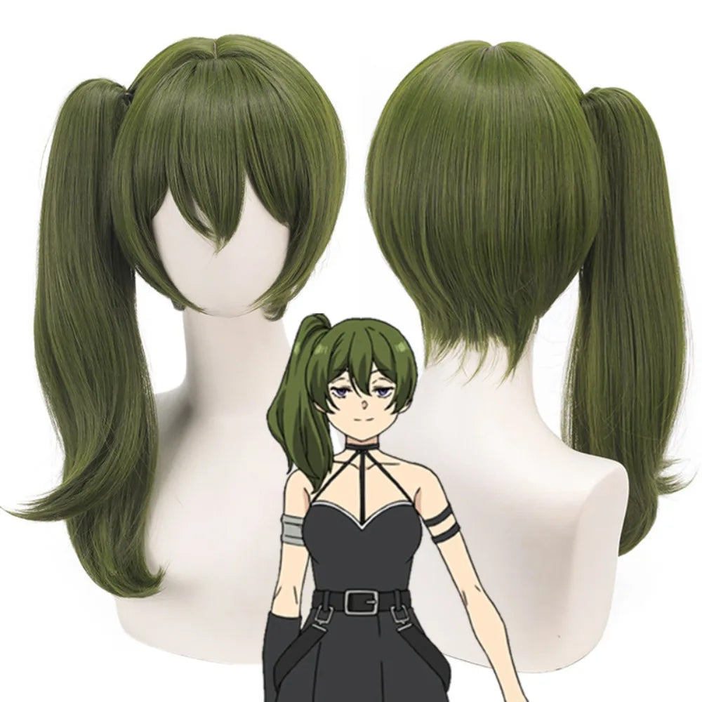 Frieren Funeral Yubel Cosplay Wig Green Long Anime Hair