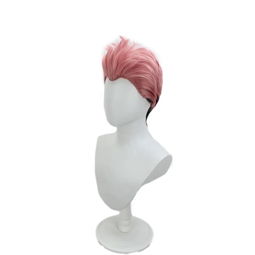 Jujutsu Kaisen Sukuna Cosplay Wig Pink Black Hair
