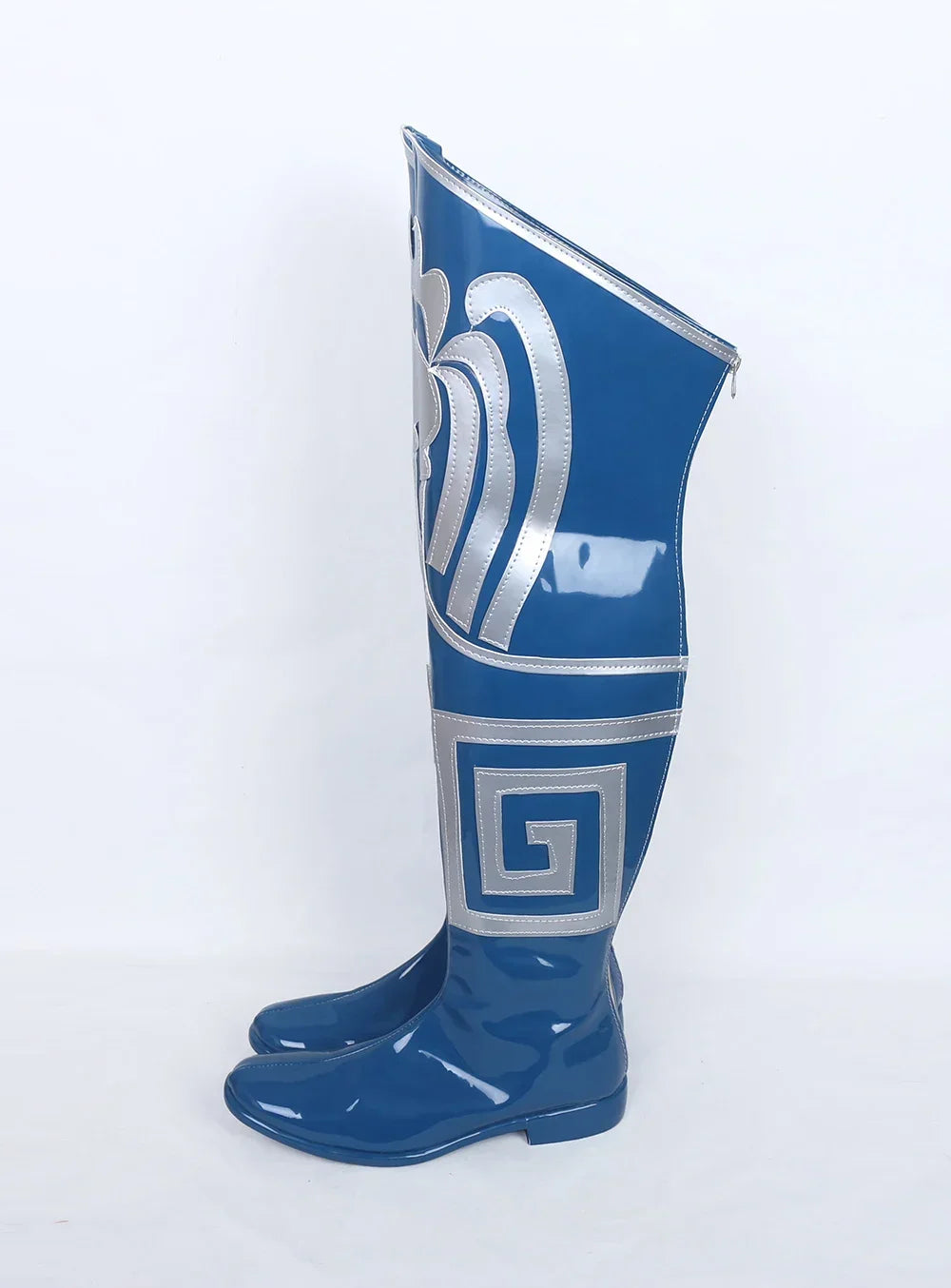 Mortal Kombat Princess Kitana Cosplay Boots Blue Shoes Custom Made