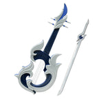 Accessoire de cosplay Honkai Star Rail Helektra : double épées, archet de violon, Hysilens, accessoire de jeu de rôle musical 