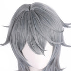 Honkai Star Rail Sunday Cosplay Wig with Realistic Scalp for Men Women Silver Hair