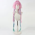 Honkai Star Rail Cyrene Cosplay Wig Multicolor Gradient 100cm Twin Braids Synthetic Hair