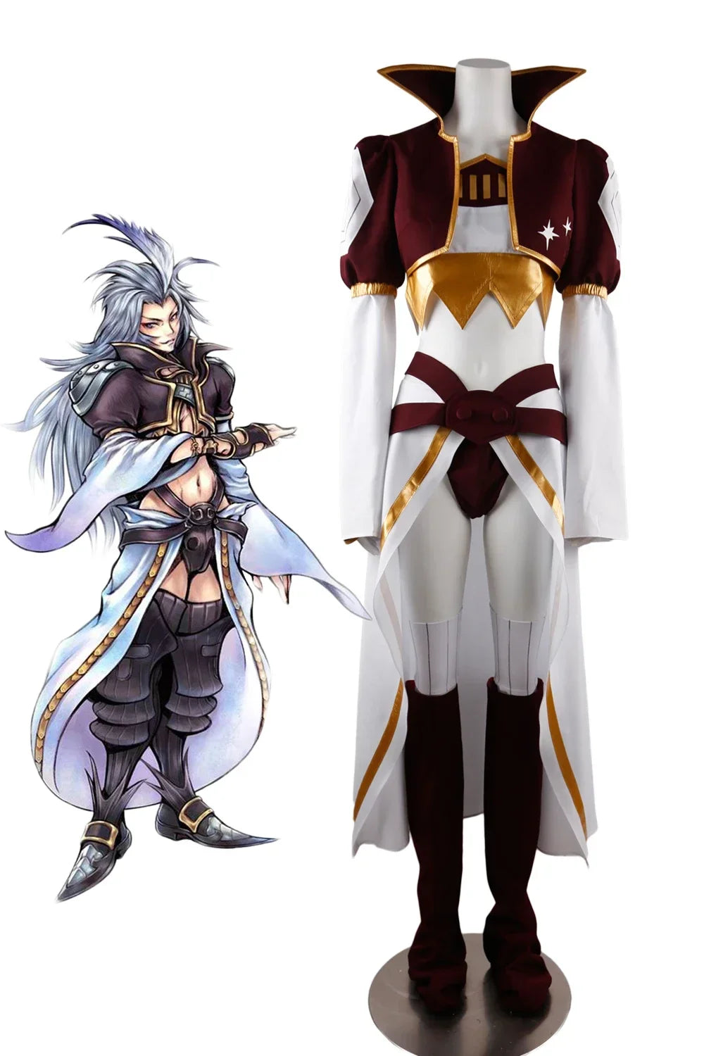 Final Fantasy IX FF9 Kuja Cosplay Costume Full Set Custom Made