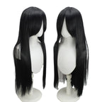 Perruque de cosplay de Tifa de Final Fantasy VII Remake, cheveux noirs longs et lisses 