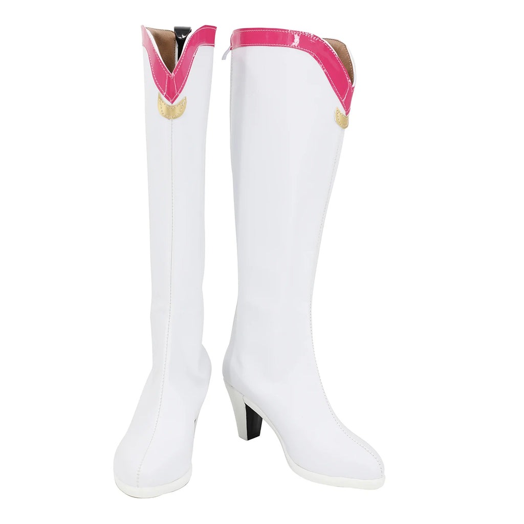 Sailor Moon Eternal Pretty Guardian Tsukino Usagi Cosplay Boots White Shoes