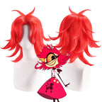 Perruque de cosplay Niffty de Hazbin Hotel, cheveux rouge vif