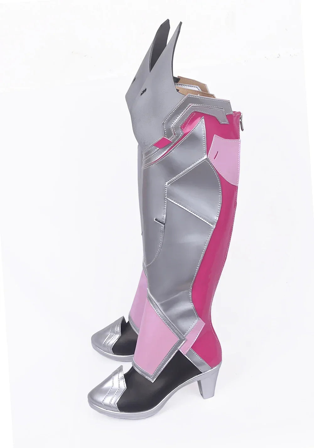 Overwatch Mercy Cosplay Boots Angela Ziegler Pink Shoes