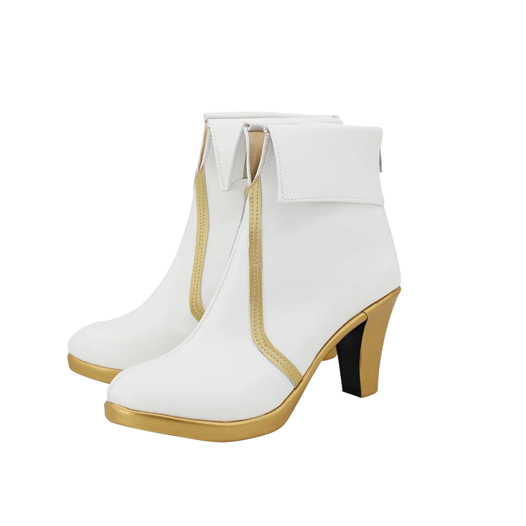 Fate Grand Order FGO Aesc the Savior Cosplay Boots Custom White Shoes