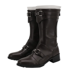 Final Fantasy 7 Remake Leslie Kyle Cosplay Boots Brown Shoes