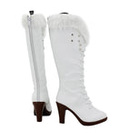 One Piece Nico Robin Cosplay Boots Updated White Shoes High Heel