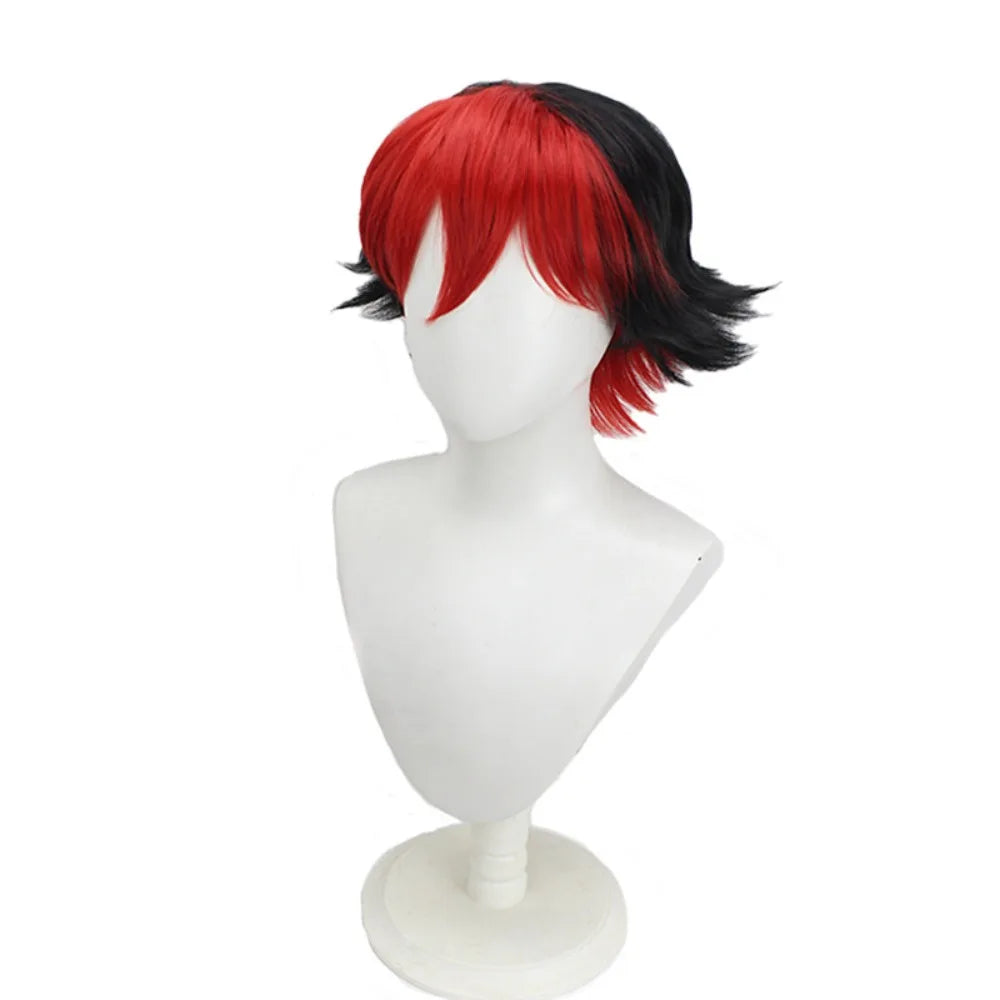 Zenless Zone Zero Wild Yendo Cosplay Wig Spiky Black Red Short Hair