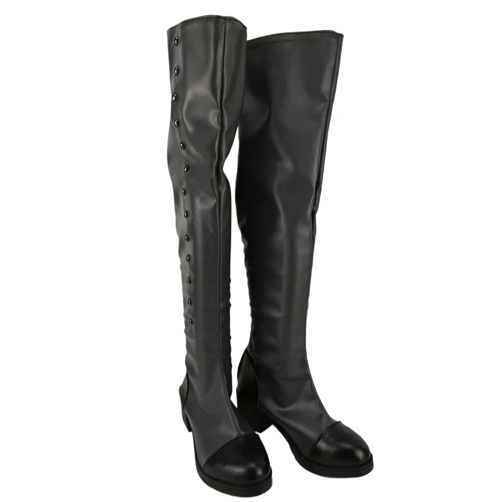 Black Butler Ciel Phantomhive Cosplay Boots Custom Leather Shoes | MiDicosplay