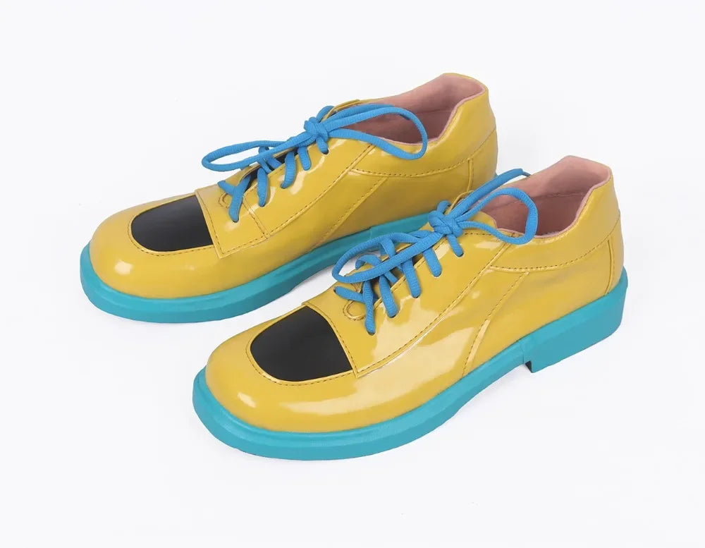 Persona5 Ryuji Sakamoto Cosplay Shoes Yellow Boots Custom Made