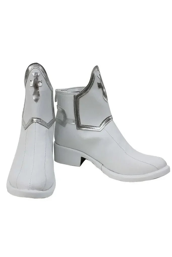SAO Sword Art Online Asuna Yuuki Cosplay Shoes White Boots