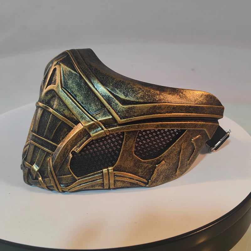 Mortal Kombat Scorpion Sub-Zero Half Face Mask Adjustable Cosplay Prop