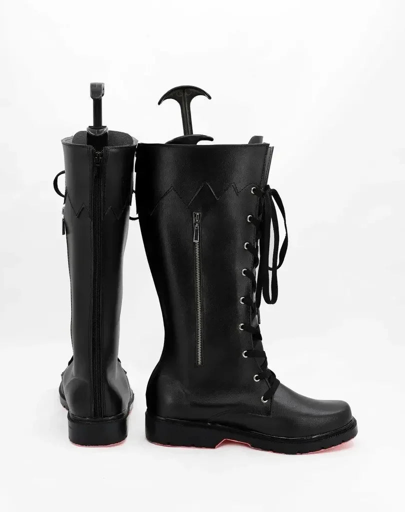 Custom Final Fantasy Noctis Cosplay Boots Black Shoes | MiDicosplay