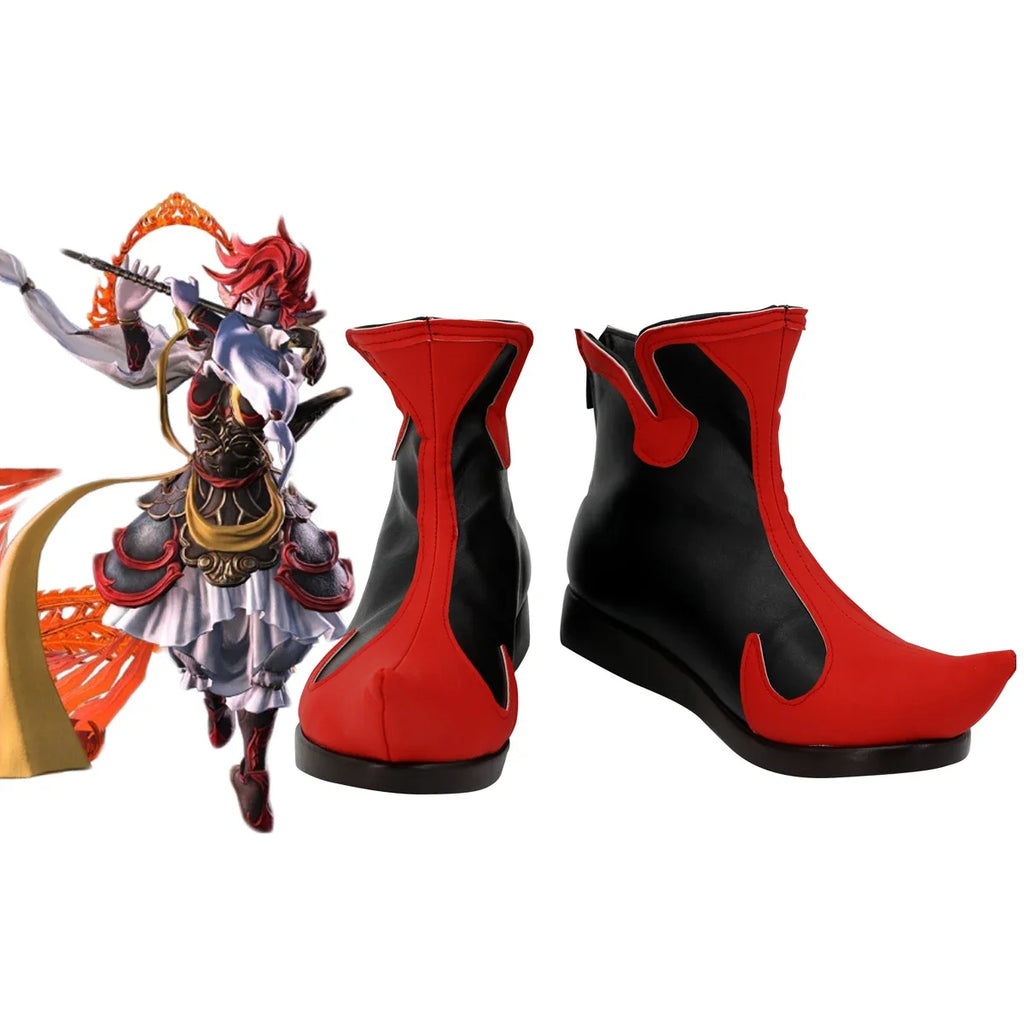 Final Fantasy 14 Suzaku Cosplay Boots Custom Shoes